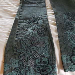 Embroidered jeans